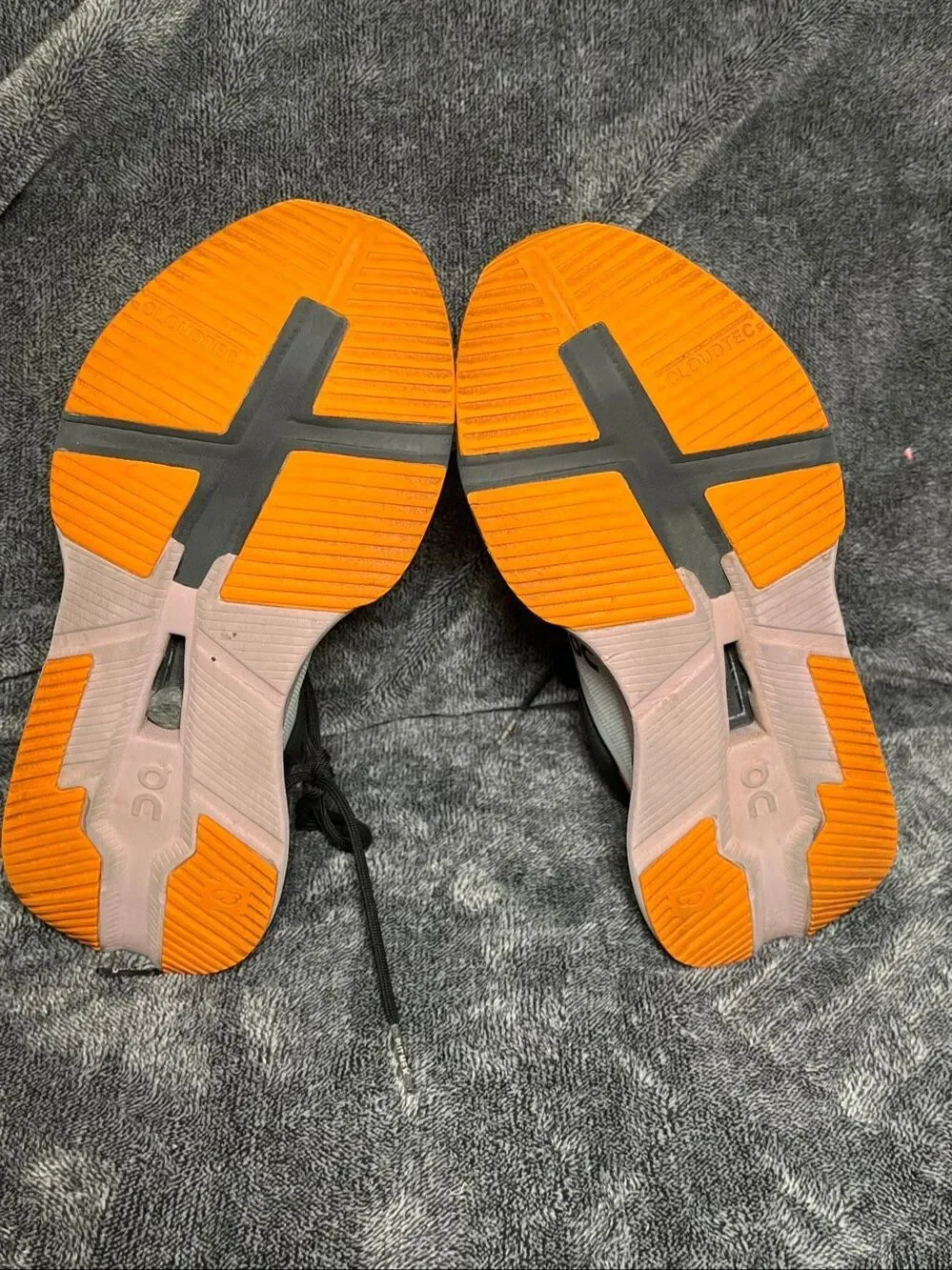 On Cloud Cloudnova X Women's 8.5 Running Shoes White Black Orange Pink 3WE304127